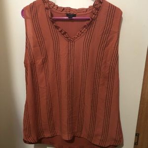 Large Ann Taylor Rusty orange tank top